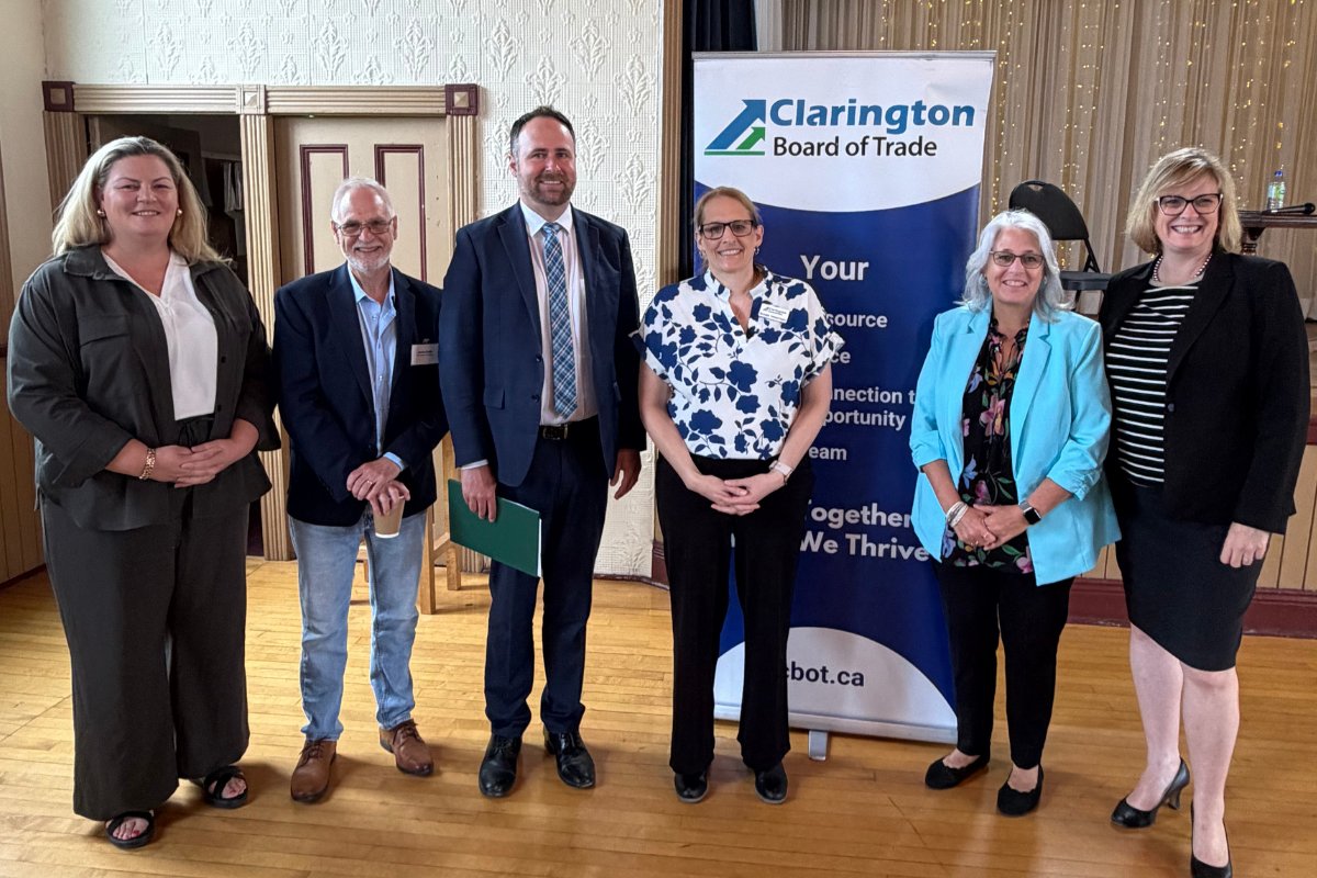 ClarNews's tweet photo. CLAR was proud to sponsor the Clarington Board of Trade Breakfast with MP Philip Lawrence (@PLawrenceCAN) event at the Orono Town Hall. The morning included updates from MP Lawrence on housing affordability and discussions on how municipalities and government can work together to ensure infrastructure is built to support growth and that Development Charges remain responsible. Additional topics included tariff incentives, rural economies, and nuclear energy, all of which resonated with Members in attendance.

CLAR President Christine Riley, President-Elect Kirby Eady, and CEO Wendy Giroux attended the event and had the opportunity to engage with MP Lawrence, Clarington Mayor Adrian Foster, and Clarington Board of Trade Executive Director Bonnie Wightman.