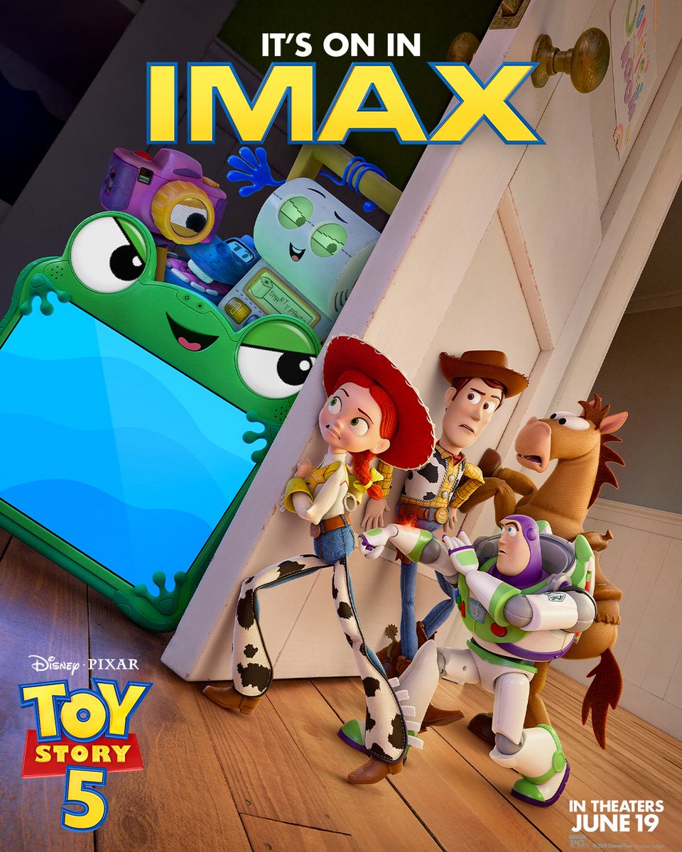 DisneyNext's tweet photo. ⬜️ Pixar

Les affiches formats cinémas spéciaux de Toy Story 5 🐸 : IMAX, 3D, 4DX, ScreenX… 

🎥 au cinéma le 17 juin https://t.co/4riu9q6Ae0