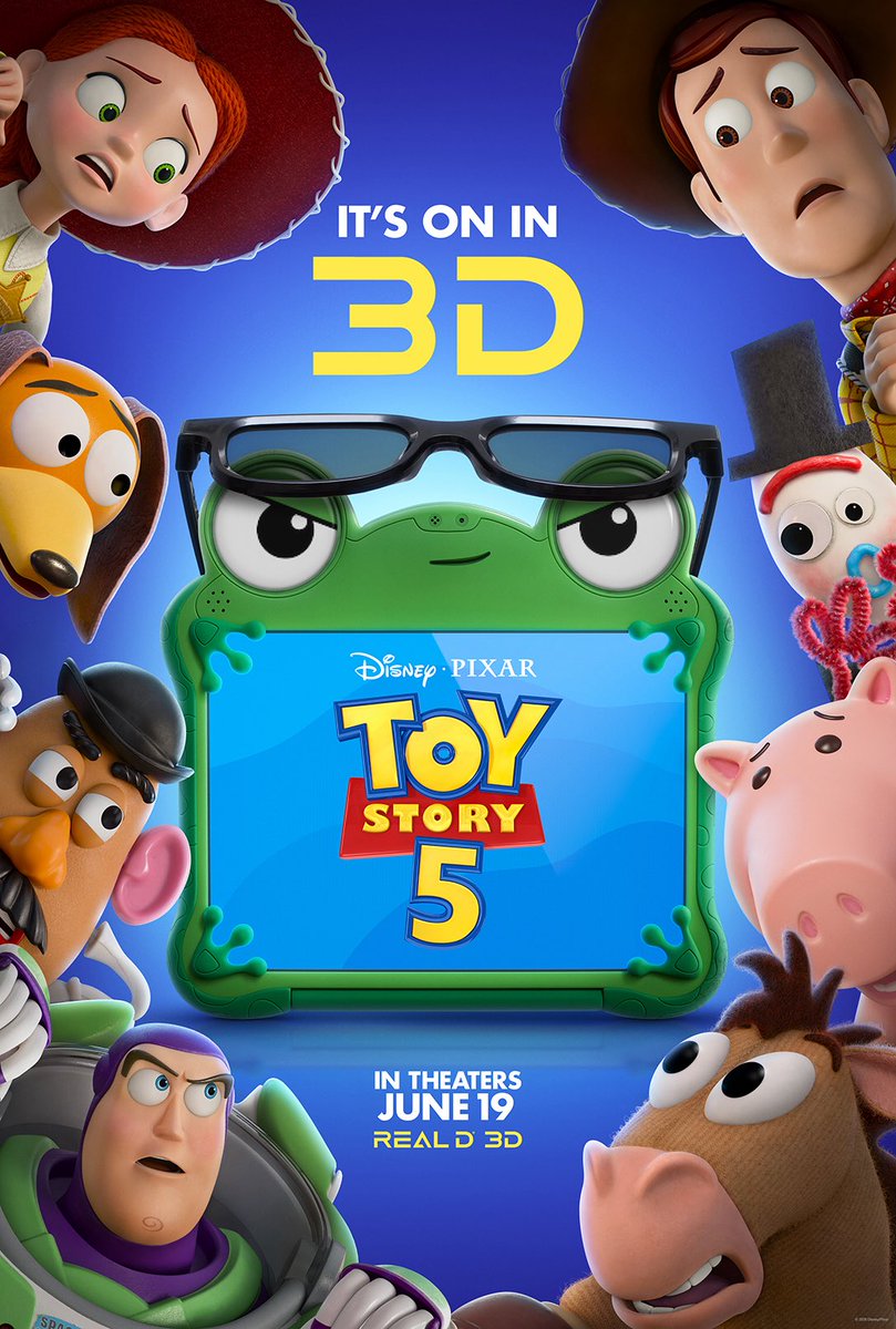 DisneyNext's tweet photo. ⬜️ Pixar

Les affiches formats cinémas spéciaux de Toy Story 5 🐸 : IMAX, 3D, 4DX, ScreenX… 

🎥 au cinéma le 17 juin https://t.co/4riu9q6Ae0