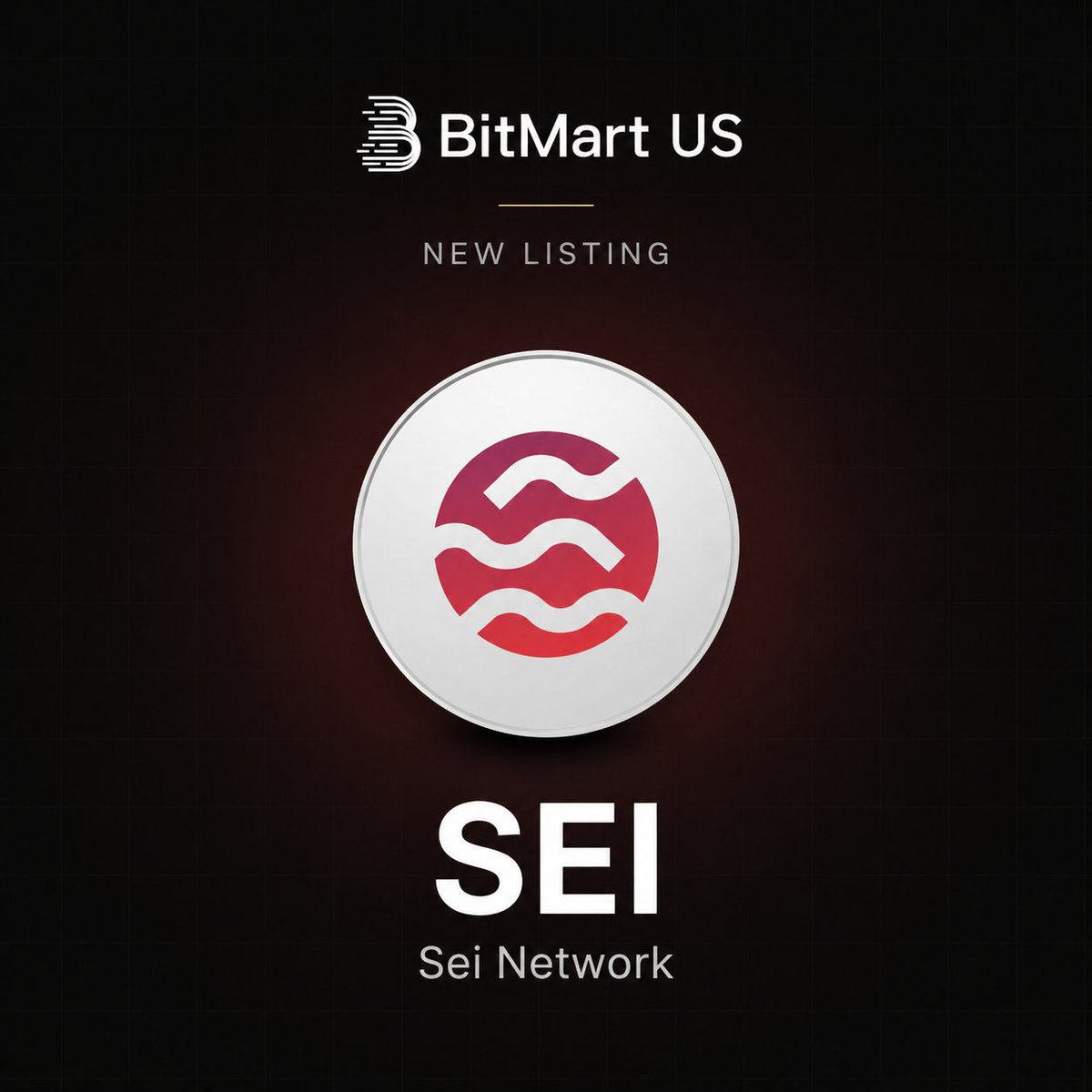 BitMartUS's tweet photo. $SEI is now listed on BitMart US. @SeiNetwork

The blockchain for trading is now available to trade on BitMart US — with zero trading fees.

Trade $SEI now: https://t.co/nsN60UBAmR

#BitMartUS #SEI #SeiNetwork #Cryptotrading #ZeroFees https://t.co/mwOkhDNNWI