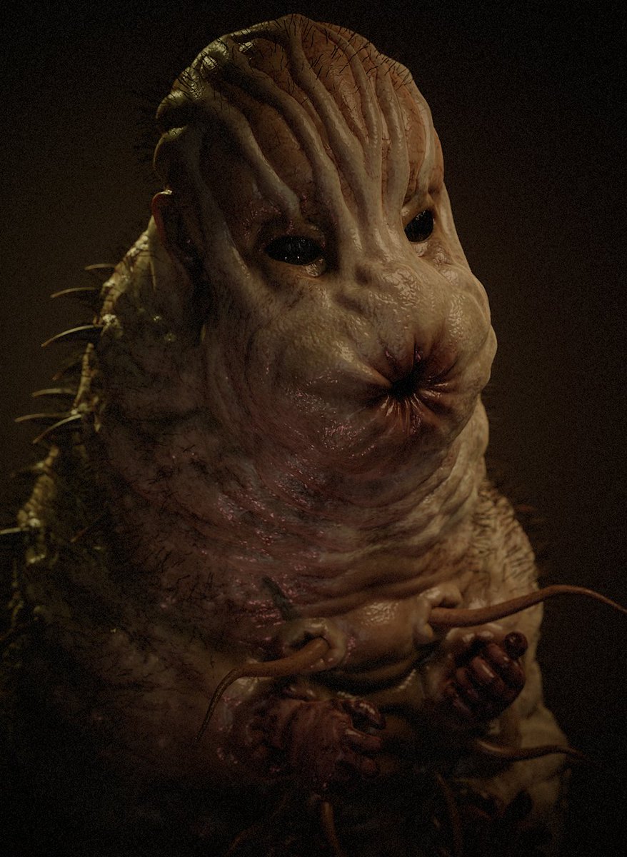 Chocobter's tweet photo. Puffy hairy maggot
#3d #monster #monsterdesign #creature #creatureart https://t.co/D3yEZW6EoE