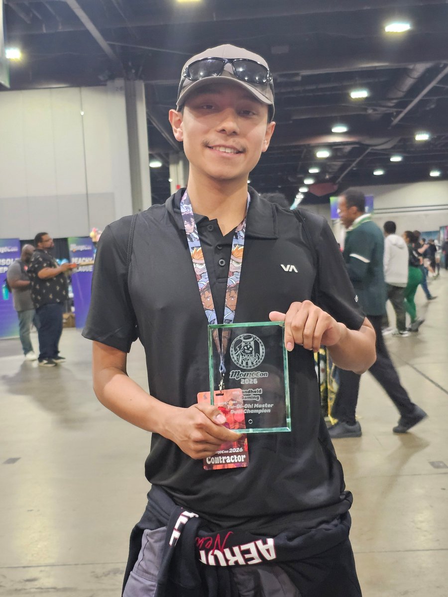 MomoCon's tweet photo. A big shoutout to the winners of this year's Yu-Gi-Oh Master Duel Tournament!

Sebastian M. 1st
Mr.BigStuph 2nd
Malcolm Bone 3rd https://t.co/M3gDdPT8rZ
