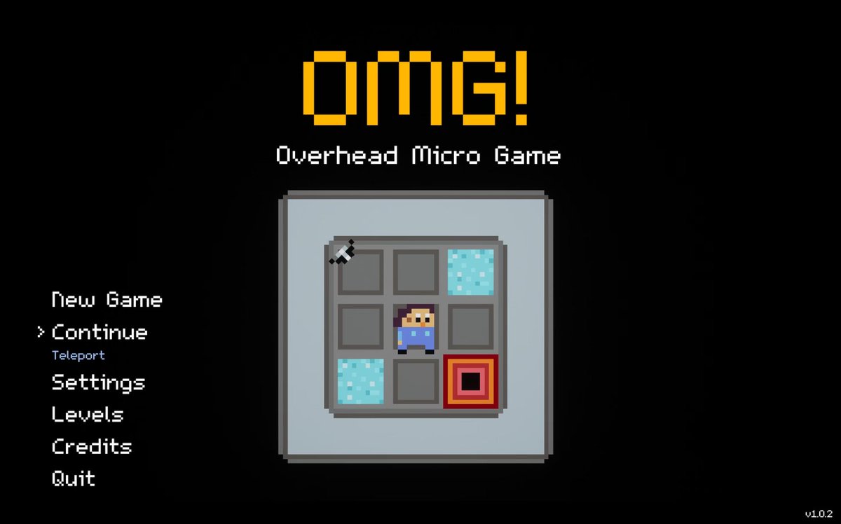 TedGoas's tweet photo. My friend Alfred just shipped his first video game called OMG (Overhead Micro Game)! Single-screen puzzle action with lasers, switches, and creatures. Think Zelda meets Pacman. It's on Steam and the App Store for three bucks: https://t.co/WLdKTNSBEK https://t.co/35Mo9ocY96
