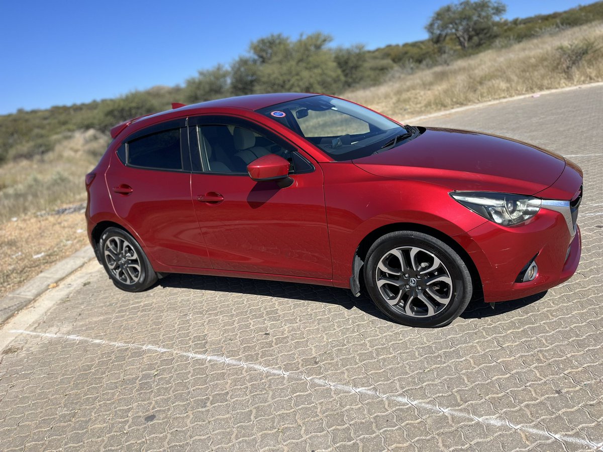 natangwe91's tweet photo. ‼️Bargain‼️
New Arrival 
Mazda Demio(New Shape)
Leather interior
Auto(6-Speed)
66 000km
Paddle shifters  
1.5 Diesel 
Push/Start Button
AC 🥶 
Cruise Control 
Multifunctional Steering
Lane Assist
N$85 000
Auto LED lights
Available in Whk
0814504500 https://t.co/pBER8we2AF