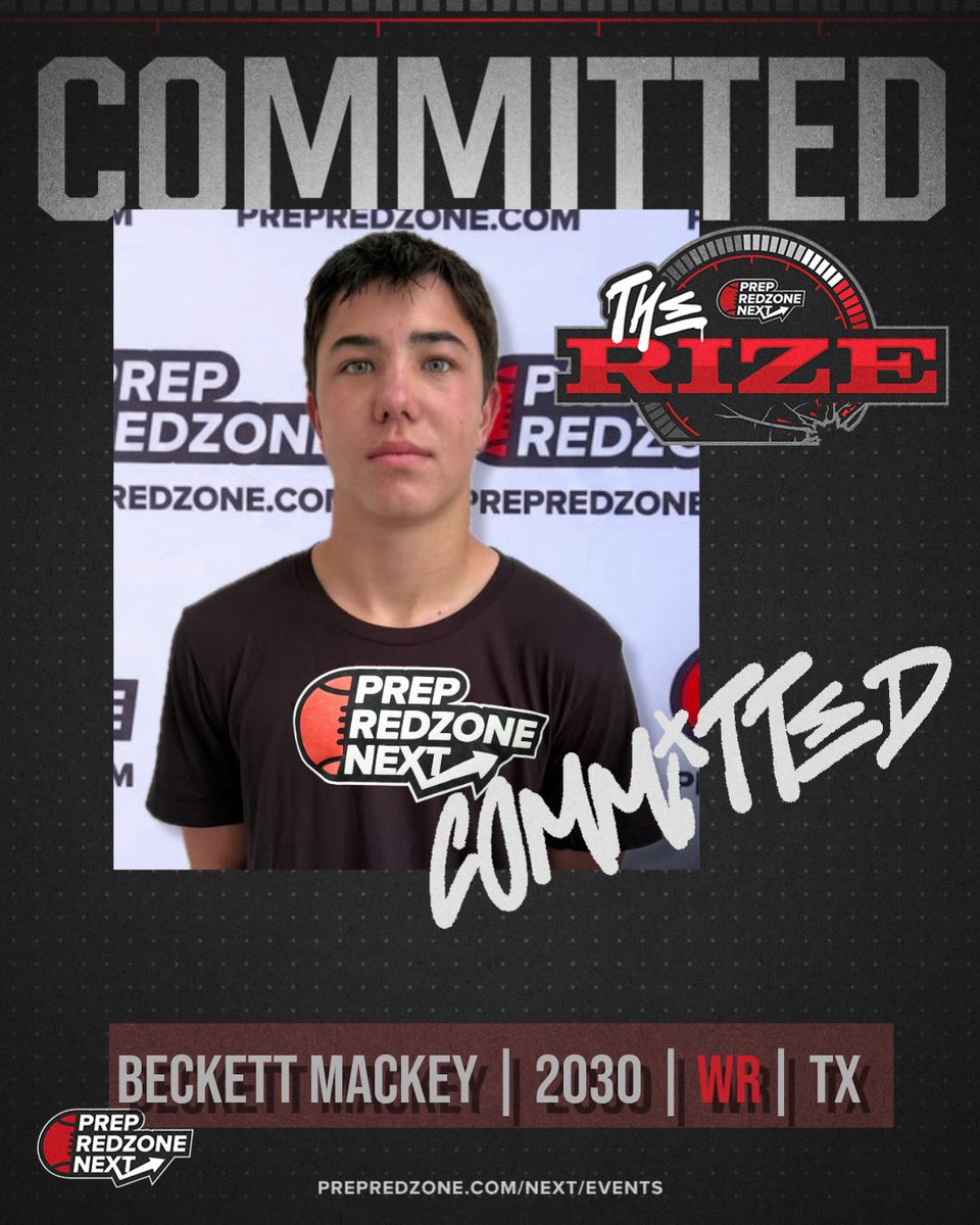 BeckettMackey30's tweet photo. Excited to compete at the Rize this June in New Jersey!
@drobalwayzopen @PrepRedzoneTX @SLC_Recruiting @leemunn87 @denarius11 @CoachSethAdam3 @iam_alinedouard @AlPopsFootball @dctf https://t.co/2BY914T7vr