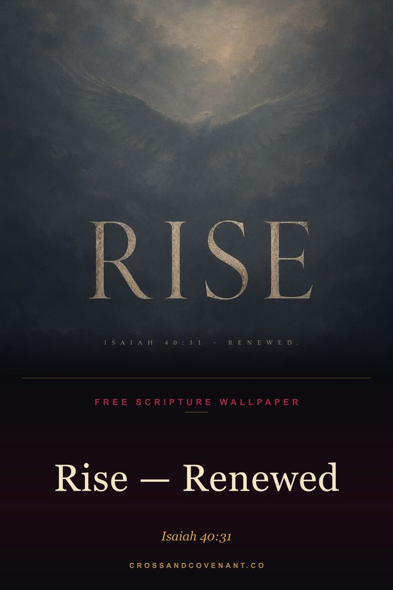 crossandcov's tweet photo. Rise. Not because you're strong. Because He is. The dove always comes before the war.
"He gives strength to the weary and increases the power of the weak." Isaiah 40:29
https://t.co/UO0LGob0G6
#ChristianArt #ScriptureArt https://t.co/LBUQwm5d1d