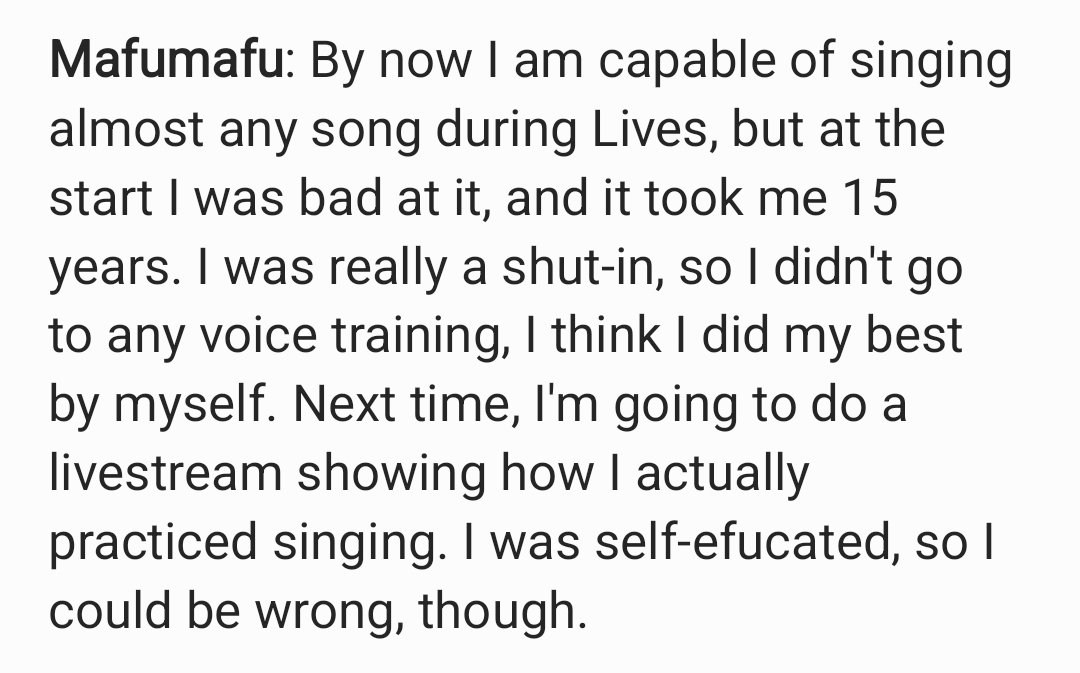 utaiteesp's tweet photo. Mafumafu's idea for an upcoming livestream and his vocal development!
[ENG/ESP Translation] https://t.co/xud2XaKTy7