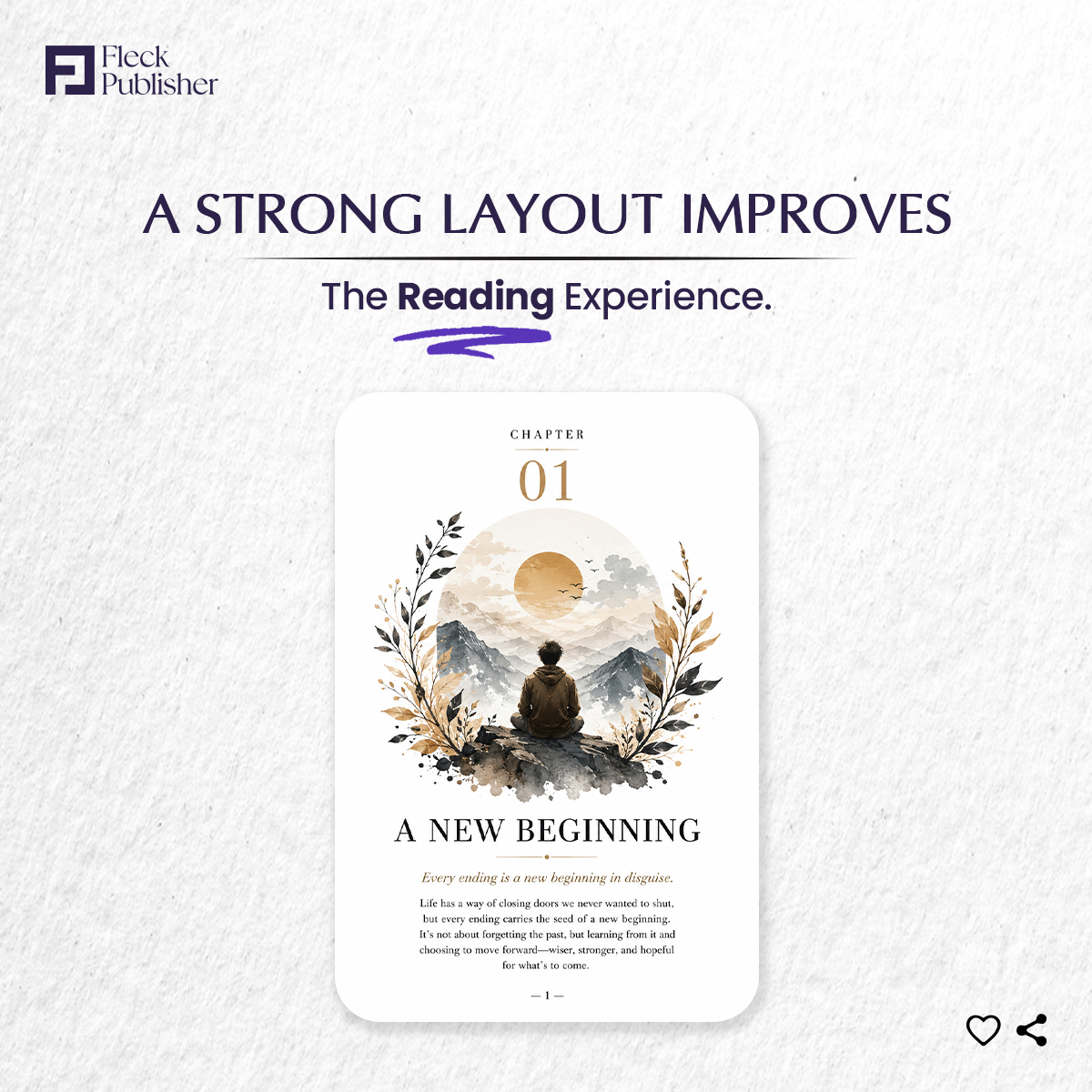 FleckPublisher's tweet photo. Good book design makes reading smooth and distraction-free.

At Fleck Publisher, we create clean, professional layouts that give your book a polished look.

📞 (804) 843-6684
🌐 https://t.co/ql1LFRYvHZ

#FleckPublisher #BookDesign #SelfPublishing https://t.co/A6WYKElXrj