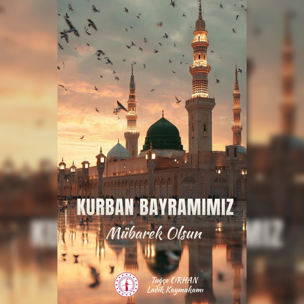 TC_Ladik's tweet photo. Başta aziz şehitlerimizin kıymetli aileleri ve kahraman gazilerimiz olmak üzere tüm hemşehrilerimizin Kurban Bayramı’nı kutlar, bayramın; ilçemize, ülkemize ve tüm İslam âlemine sağlık, huzur, bereket ve esenlik getirmesini dileriz.

Kurban Bayramımız mübarek olsun. https://t.co/SBjjZYLz5o