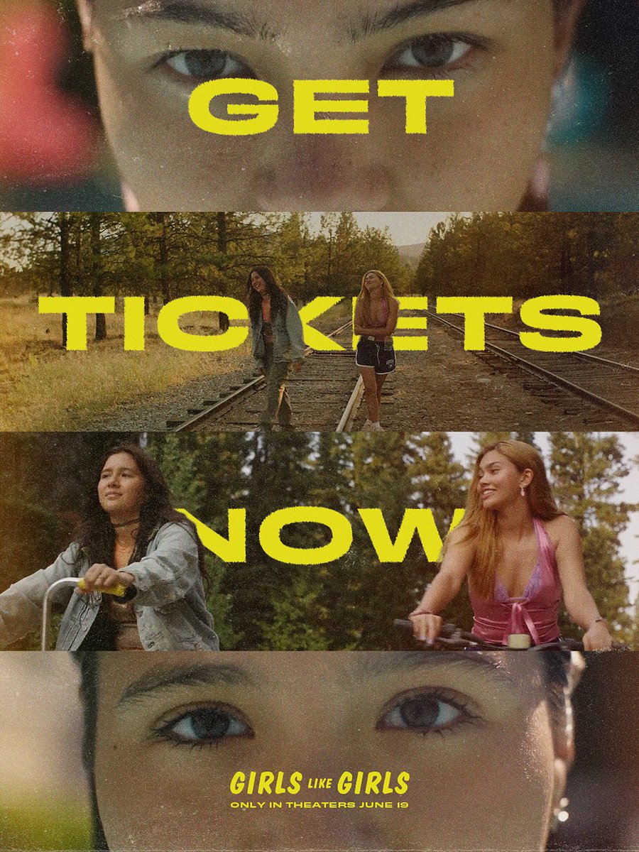 girlslikegirls's tweet photo. This summer will change everything.

GIRLS LIKE GIRLS tickets are on sale NOW! 💛 Only in theaters June 19.

🎟️: https://t.co/JmptG2QUWC https://t.co/v9tYk4Qzbt