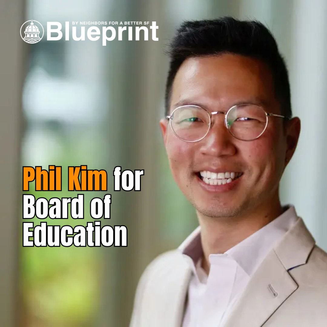 SFBlueprint_'s tweet photo. A few years ago SFUSD was a national punch line: a recall, a deficit, a school board that couldn't stop fighting.

Not anymore.

Board President Phil Kim shrank the deficit, steadied enrollment, brought back Algebra I.

June 2nd: vote Phil Kim. Don't let SFUSD slide back. https://t.co/DmIPE9Z4RN