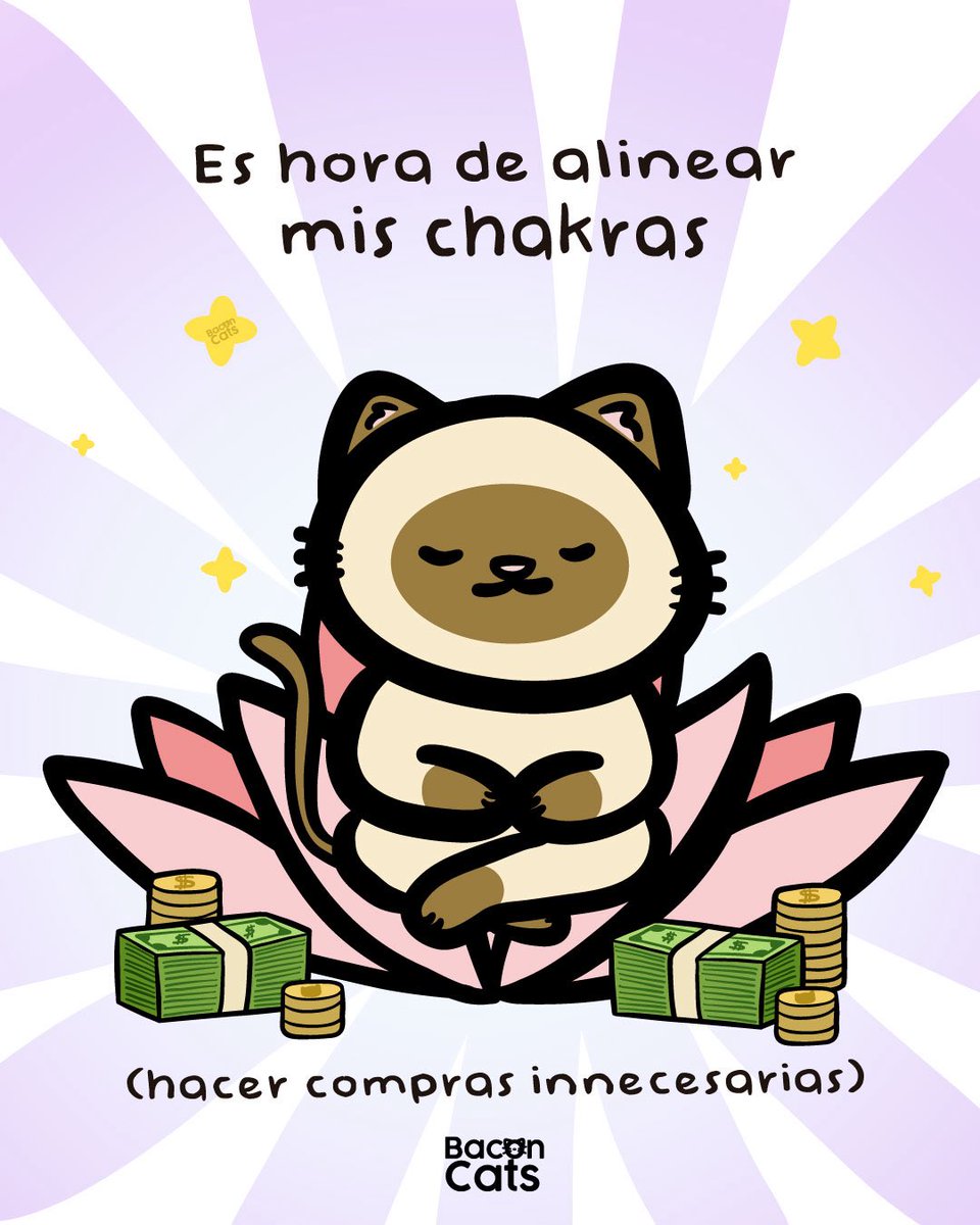 Baconcatsmx's tweet photo. Porque no todos nos alineamos los chakras igual 🕉️🐱 https://t.co/ExUSqLbJsY