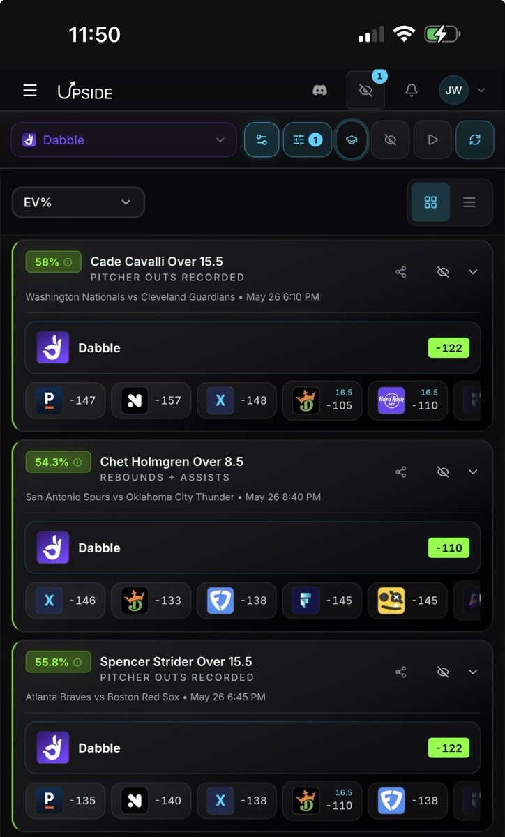 Realtorjwaybets's tweet photo. Another Dabble slip right off the @UpsideTools fantasy optimizer! 

Sharing is caring so here's an entry I placed on Dabble that you can copy!👌🥰💥🤞
https://t.co/znADPqJFT3 https://t.co/8moyczyamo