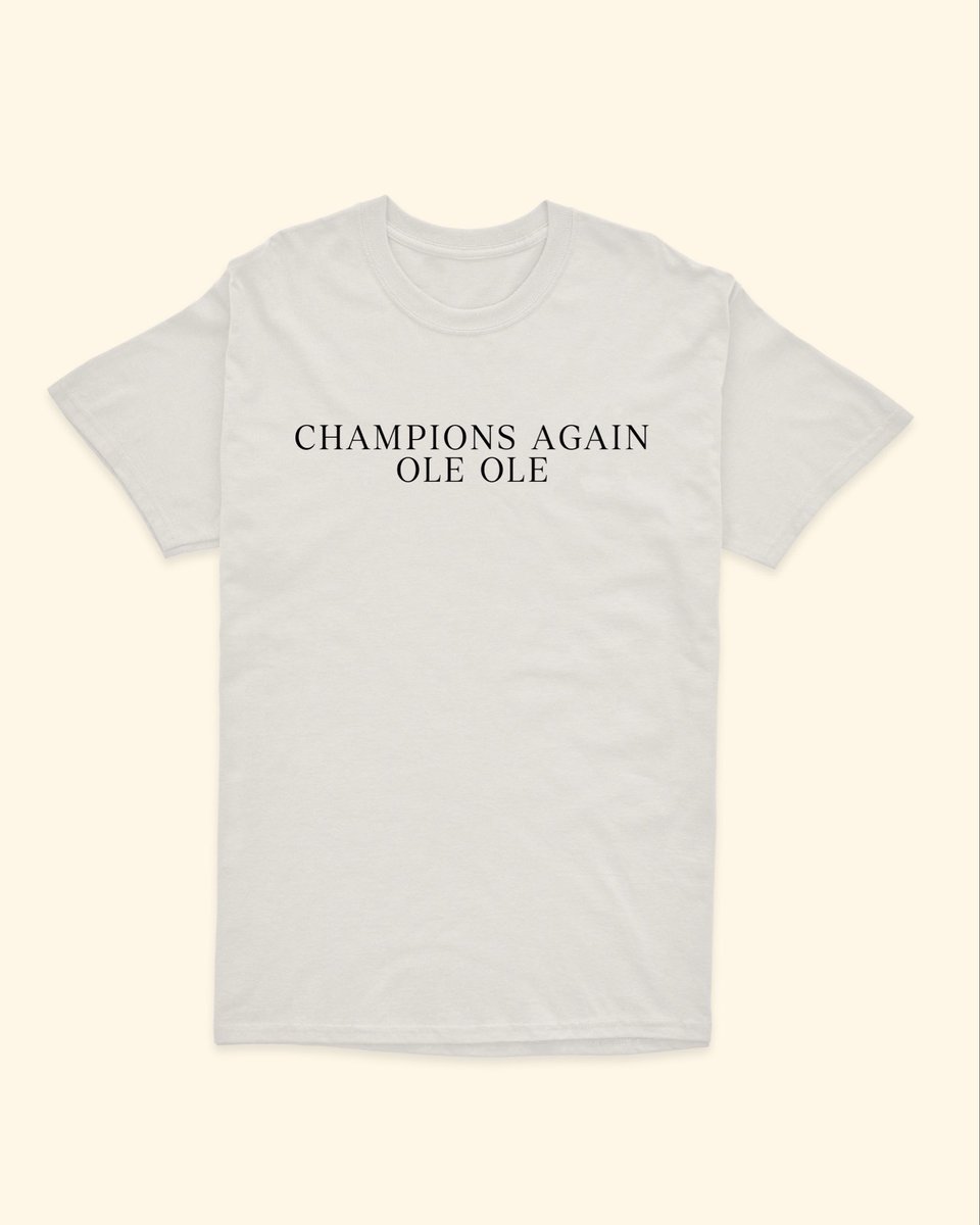 HG1886's tweet photo. CHAMPIONS t-shirts 🏆
Available to pre-order now

https://t.co/vcbNa7WICb https://t.co/26MbSico5I