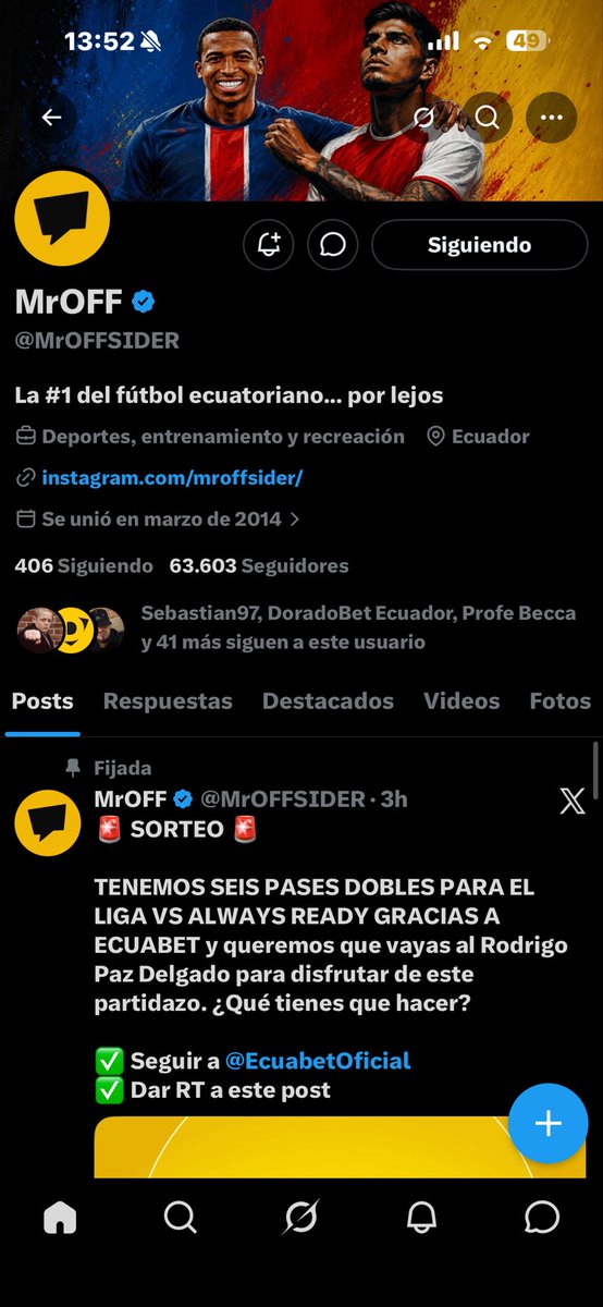 Sebastian17797's tweet photo. @MrOFFSIDER @EcuabetOficial VAMOOOOOOO LIGAAAAAAAAAAA 🔥🔥🔥🔥🔥🔥🔥🔥🔥🔥🔥 https://t.co/AWmYdA4Vv6