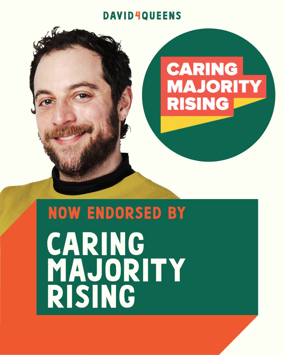 david4queens's tweet photo. Proud to be endorsed by @CaringMRising. Together, we'll fight for a NY that works for our seniors, disabled NYers, family caregivers, and the home care workers who support our loved ones, not corporations looking to turn a profit on care. https://t.co/FPkbobP3Hm