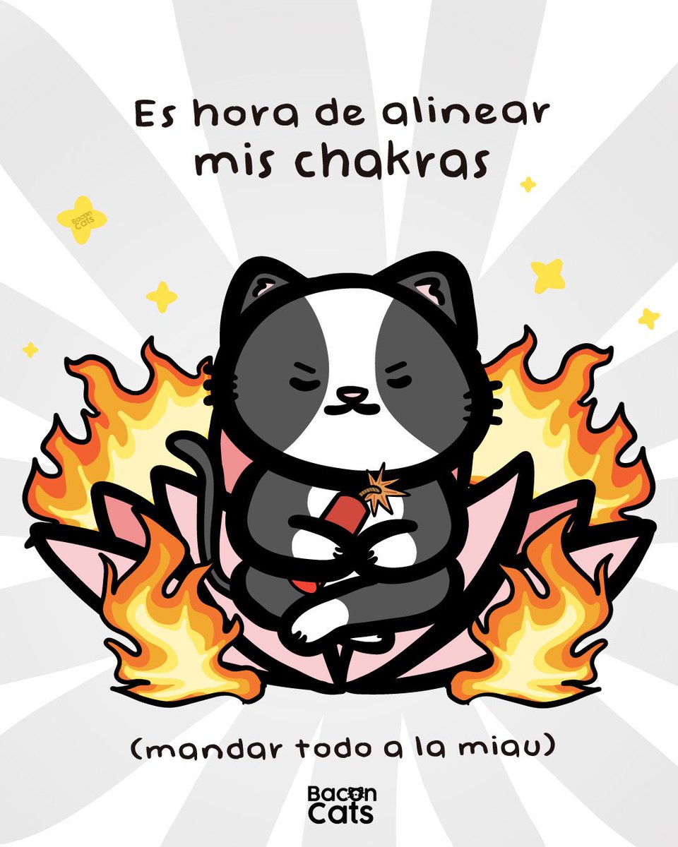 Baconcatsmx's tweet photo. Una alineadita de chakras y se te reinicia la vida 🙌🏼✨ https://t.co/zIX6EuAWRQ