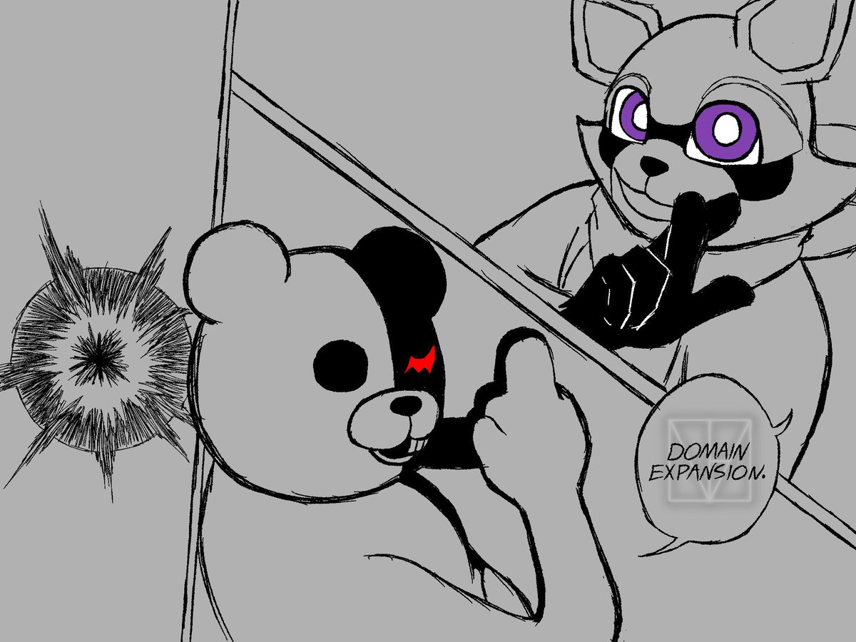 Lavent3a's tweet photo. domain clash
#monokuma #rambleyraccoon https://t.co/PLUlv1iREG