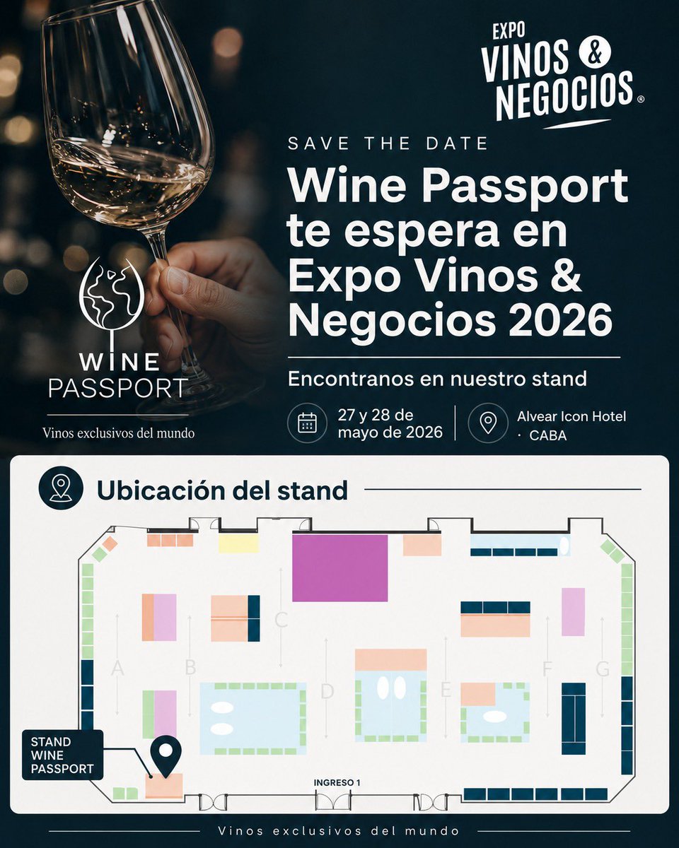 bebidasargok's tweet photo. Mañana no abrimos. Vamos a estar atendiendo el stand de Wine Passport de 17 a 21 h en Expo Vinos &amp; Negocios en el Alvear Icon. https://t.co/GtT3NbqXiT