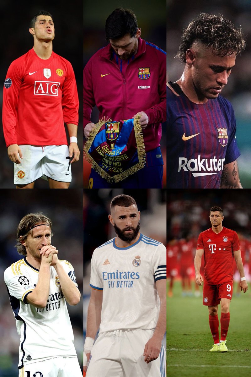MrTerryTakes's tweet photo. One day Cristiano Ronaldo, Messi, Neymar, Modrić, Benzema and Lewandowski will all be retired at the same time.
Football is moving too fast man.😔
#ronaldo #messi #neymar #modric #benzima #lewandoski https://t.co/j1Qutrf0V2