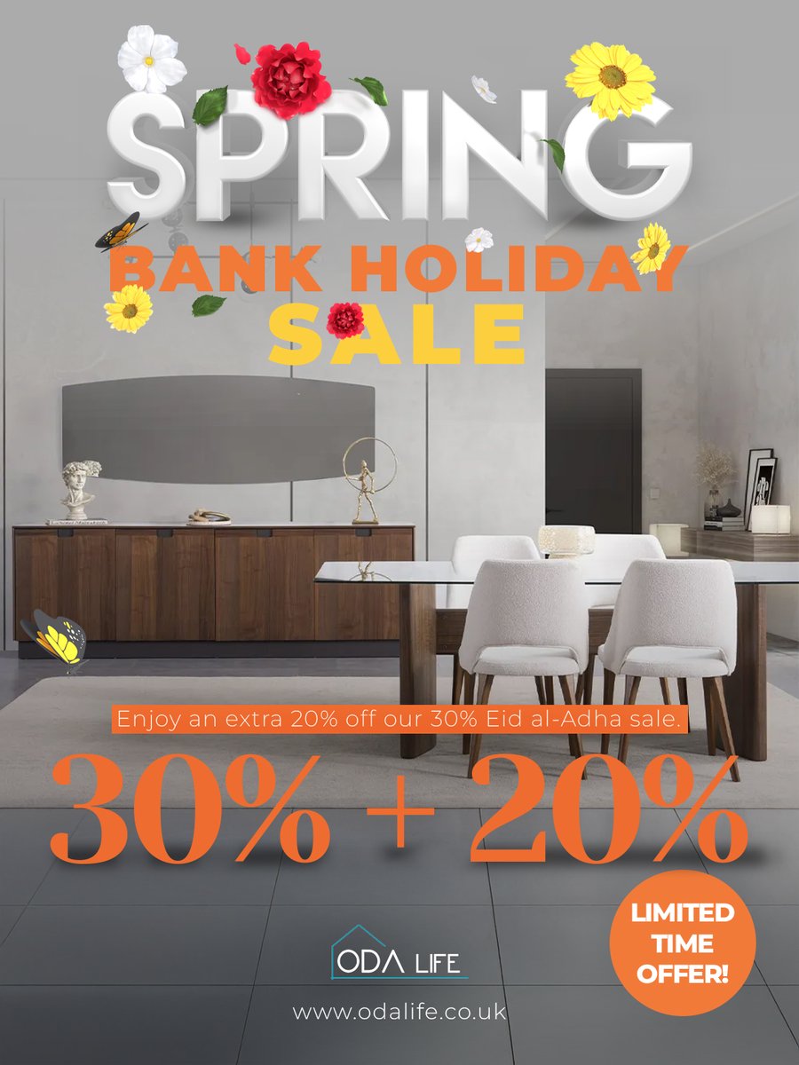 odalife_uk's tweet photo. FINAL HOURS! ⏰ Take an EXTRA 20% OFF our 30% Eid al-Adha sale before it expires at midnight tonight!
Upgrade to contemporary luxury like our Napoli series for a fraction of the price. Strictly ends tonight—act fast! ⏳ 
#SpringBankHoliday #BankHolidaySale #EidSale #LondonHomes https://t.co/PNrcHynjLo