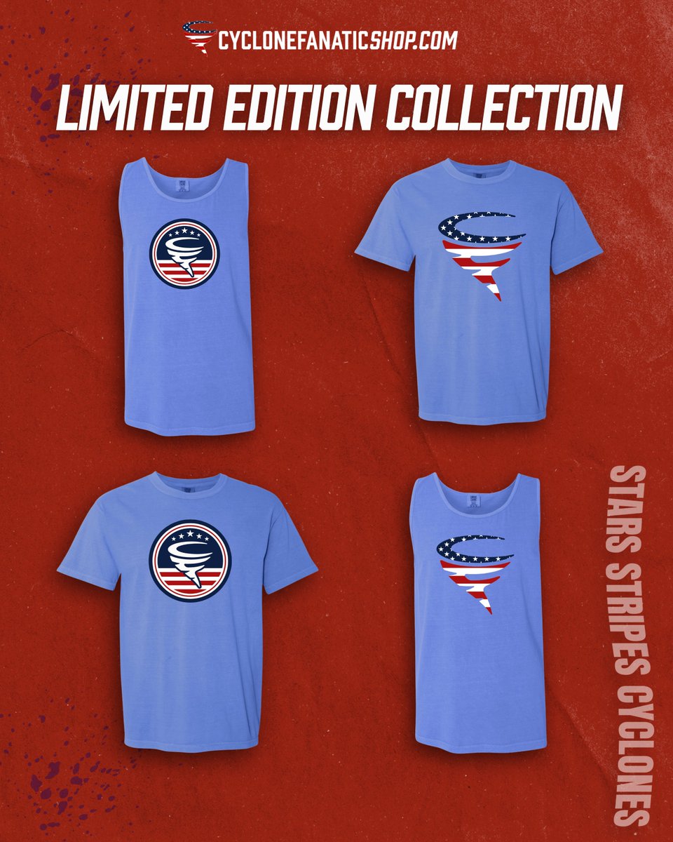 cyclonefanatic's tweet photo. 🇺🇸Our patriotic collection is live, but limited - so shop now! Tanks, Tees, &amp; Hoodies plus drink wear, decor, jewelry and more! 

Stars ⭐️ Stripes 🇺🇸 Cyclones 🌪️ 

https://t.co/gWZ5tS20vH https://t.co/K09JRz1LSN