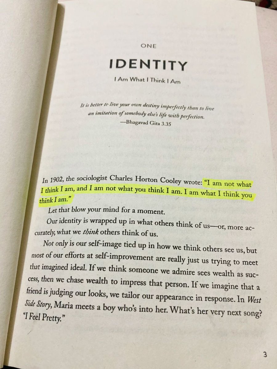 Book_therapy223's tweet photo. Identity isn’t what you think. It’s what you think others think. https://t.co/GFaYXx5UfK