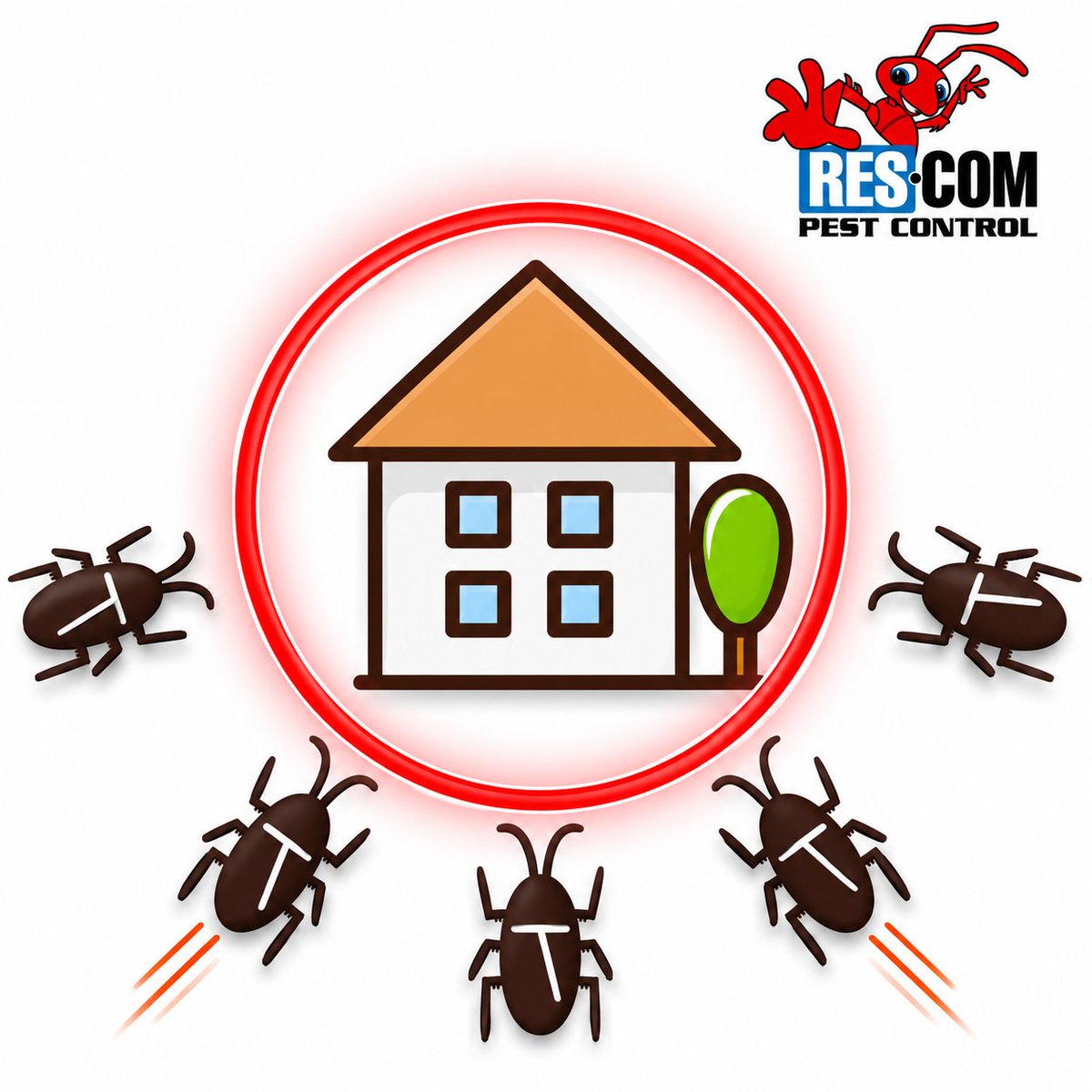 ResComPest's tweet photo. Don’t let those unwanted guests make themselves at home. Keep your space pest-free with regular perimeter service from RES COM Pest Control. We can’t wait to hear from you! https://t.co/XPIGAyXMAn https://t.co/daONrgrfDF