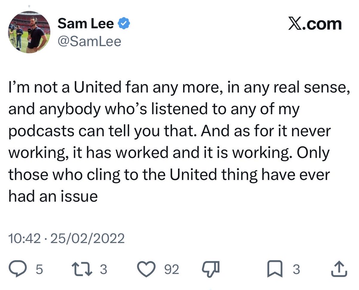 FergieStandards's tweet photo. Not surprising that Sam Lee has made this article about United, somebody actually might read it then… https://t.co/0T3Ec5shg5
