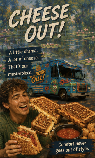 CheeseOutAZ's tweet photo. 🧀🎨 Gooey grilled cheese never looked this dramatic

Cheese Out serving melty perfection with serious masterpiece energy and comfort-food romance 🔥

#CheeseOut #GrilledCheeseLove #FoodTruckLife #PhoenixFoodies #ComfortFood https://t.co/4nfk0OCySS