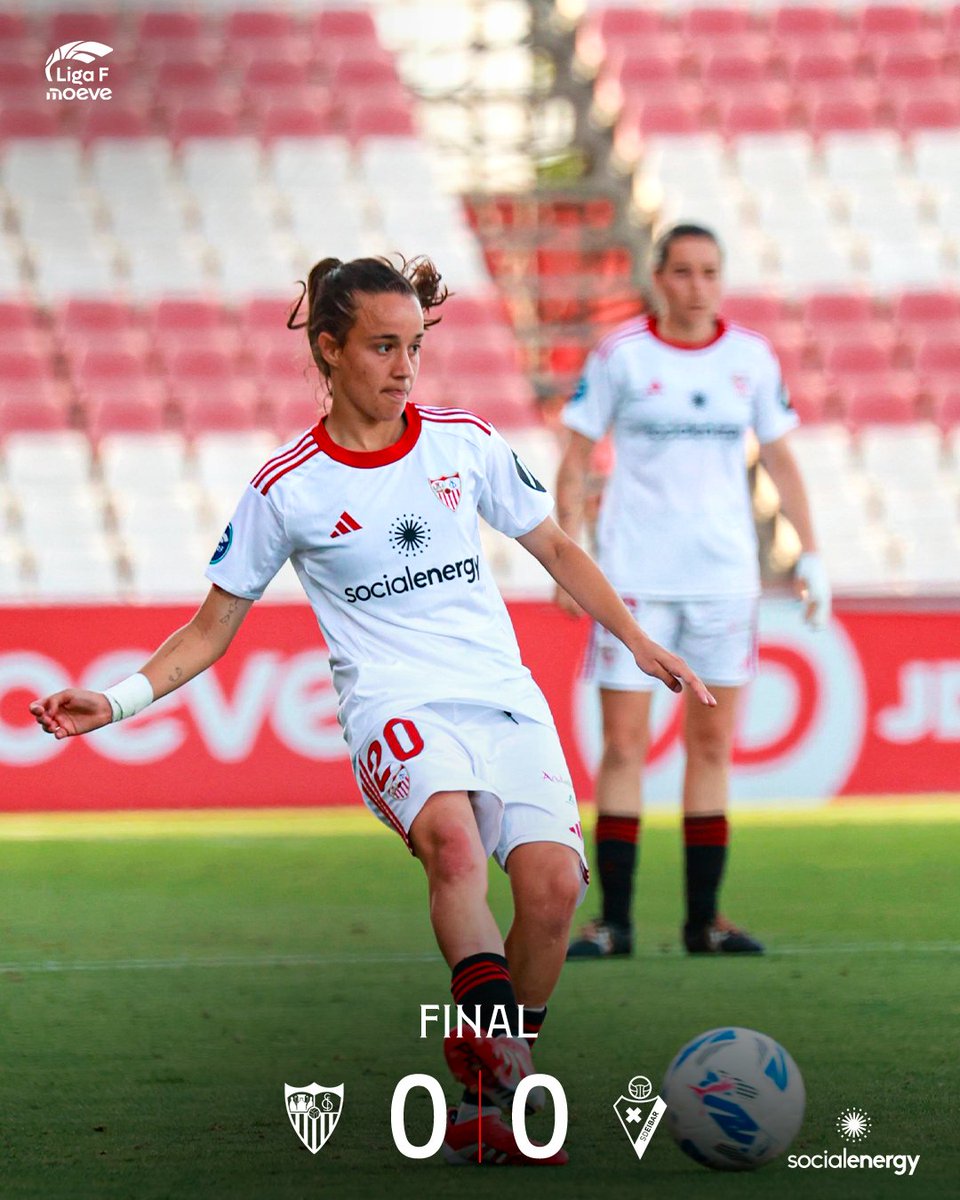 SevillaFC_Fem's tweet photo. FINAL | Se cierra la temporada como local con empate sin goles:

🤍 0️⃣-0️⃣ 🔵 (90+5') #SevillaEibar https://t.co/Unsvq9tZk3