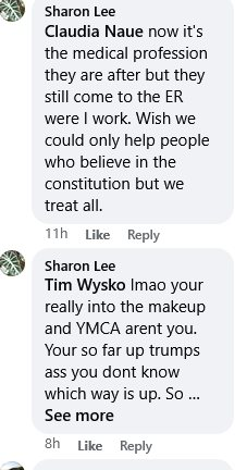 Nine9November's tweet photo. Hey @CarrumHealth , is this the type of health care workers attitude you have working for you? Pretty scary stuff. I'd be worried about patients as much as patients will worry about this themselves @libsoftiktok @LauraLoomer . https://t.co/myAPQnT2vO