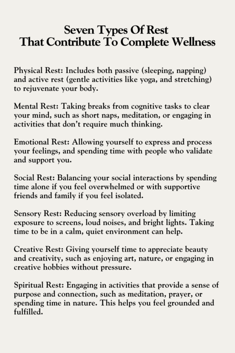 neuronpowers's tweet photo. Seven types of rest that contribute to complete wellness https://t.co/nZ7VCdgA9Y