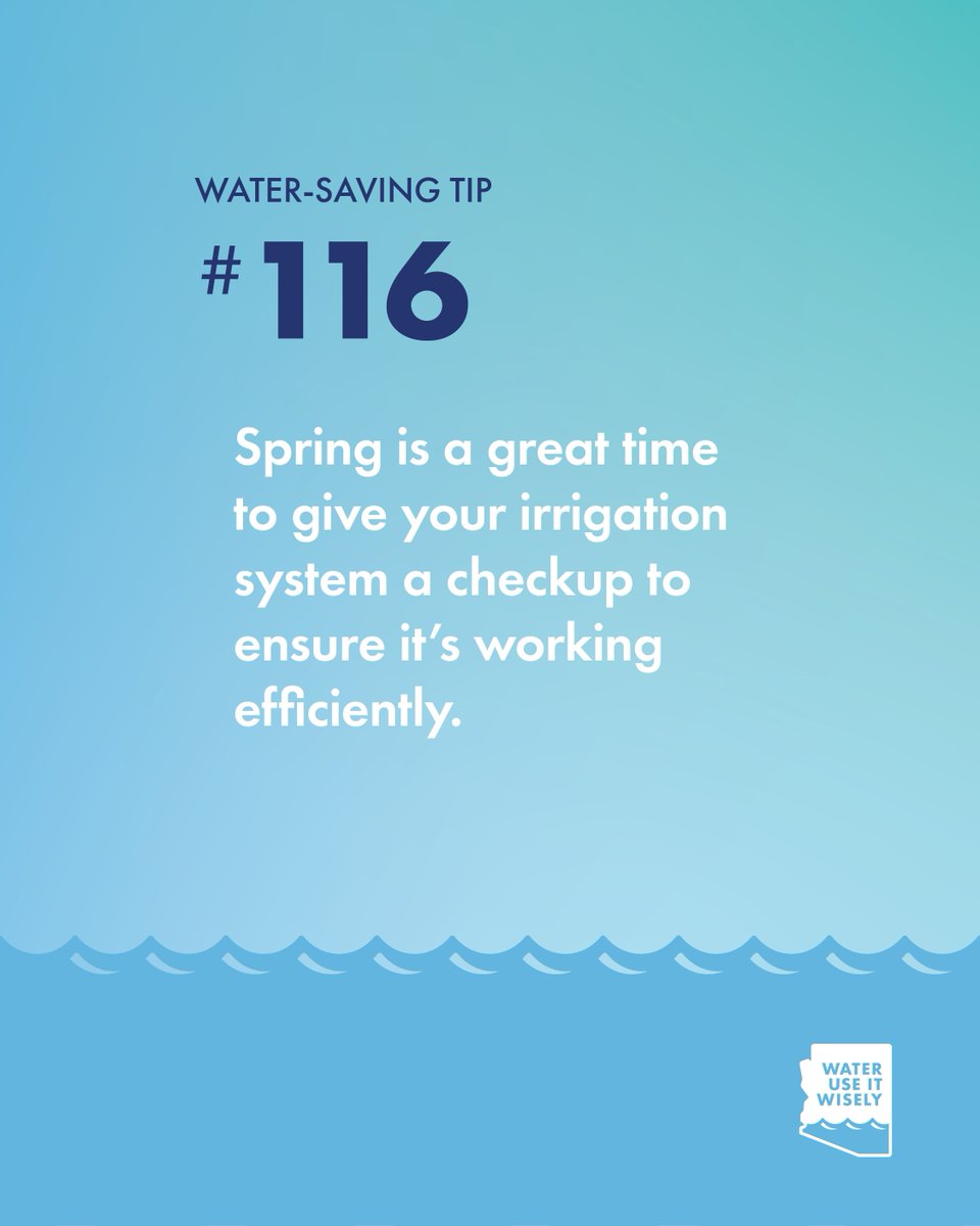 WUIW's tweet photo. Don’t Let Your Irrigation Spring a Leak 🌱

As the weather warms up, it’s a great time to give your irrigation system a checkup. Making sure everything is working properly helps you avoid hidden leaks and unnecessary water use.

#WaterUseItWisely #SmartWaterUse https://t.co/AJLJg6t2Ir