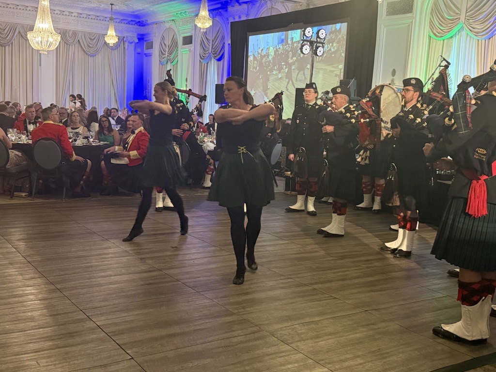 LtGovAB's tweet photo. On Saturday I was pleased to attend the annual Grand Highland Military Ball, a celebration of the proud legacy of the Calgary Highlanders. I always enjoy the lively traditions at this event: the Grand March, singing The Glenwhorple and, of course, serving the haggis. https://t.co/B7L2oYcjOI