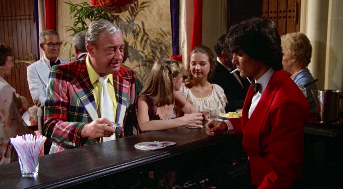Caddyshack_1980's tweet photo. “Hey! Can you make a Bullshot?

Can you make a shoe smell?

Very funny. Why don't you get yourself a real haircut? Here, take this.”

#Caddyshack https://t.co/S5HPO2TRSD
