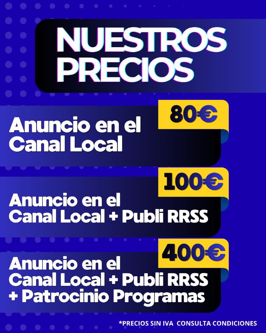 TeleAguilas's tweet photo. 🚀 Dale visibilidad a tu negocio en Águilas

Si quieres más clientes, necesitas que te vean 👇

📺 Publicidad en canal local
📱 Promoción en redes sociales
⭐ Patrocinio de programas

💰 Planes desde solo 80€
📩 Escríbenos y empieza a crecer hoy https://t.co/e4LrDt4jnW
