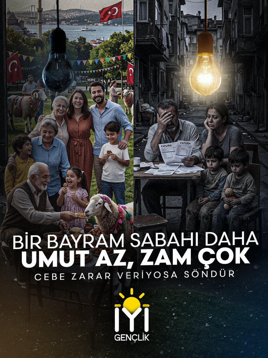 iyigenclik_'s tweet photo. İYİ Gençlik olarak bütün Türk İslam aleminin Kurban Bayramı'nı kutluyor, İYİ’lerin güneşinin Türkiye üzerine parladığı güzel günler için var gücümüzle çalışmaya devam ettiğimizi bu vesileyle ifade ediyoruz. https://t.co/rd9B2pKco8
