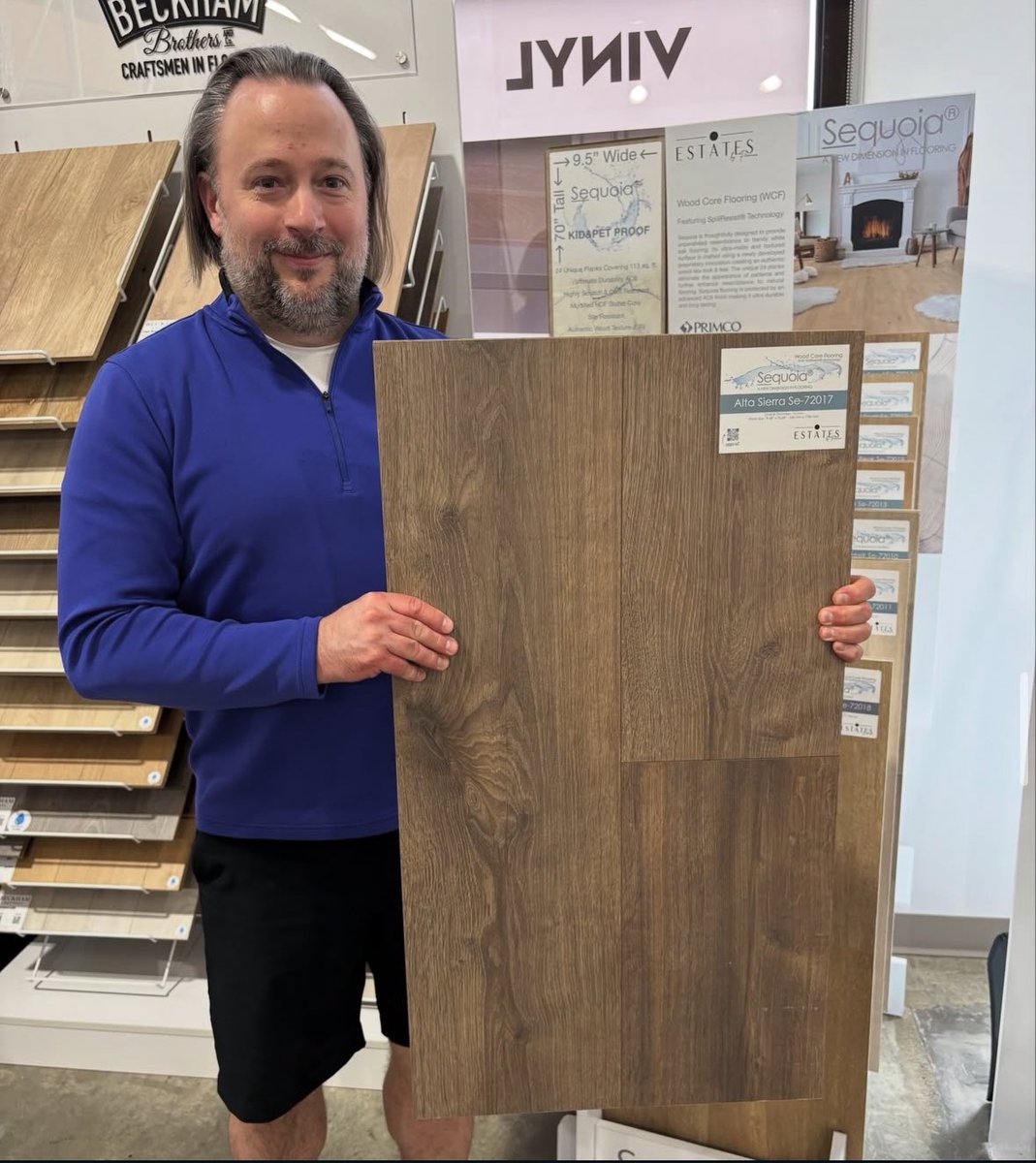 FSS_Saskatoon's tweet photo. This new laminate flooring from Sequoia comes in multiple colours and it’s stunning! These floor boards are 9.5” wide by 70” tall, making it look grand in any home! Come see the beautiful colour selection at Flooring Superstores Saskatoon 📍 3530 Millar Ave #yxe #flooring https://t.co/WLro2smBZw