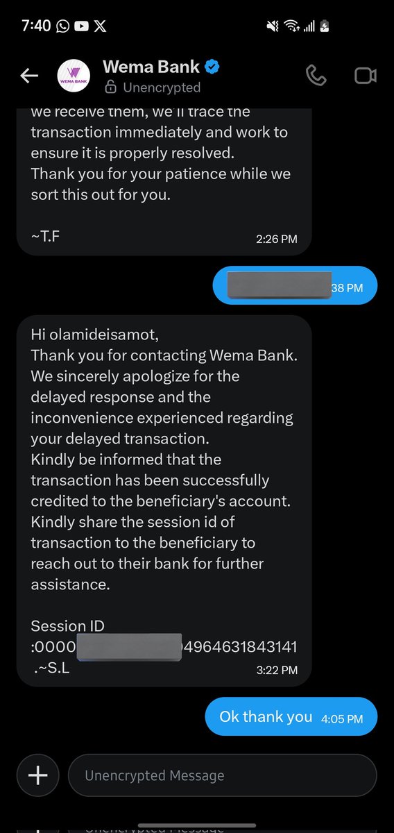 Olamimonie's tweet photo. @OPay_NG You said the money is not with you but this is what @wemabank told me about the transaction @OPay_NG https://t.co/GIytw2VoE2