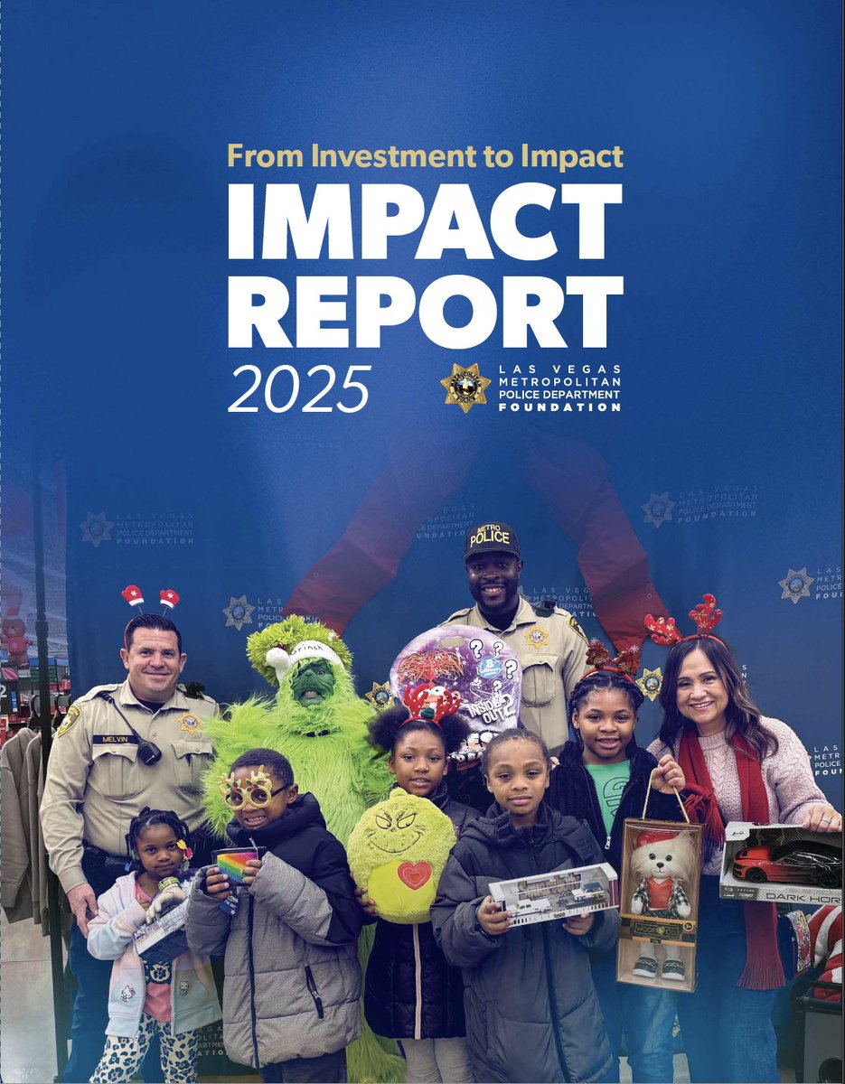 LVMPDFoundation's tweet photo. 2025 was a year of impact.

✔️ 5,000+ first responders trained
✔️ 142,600+ community members served
✔️ 820 youth engaged through mentorship programs

Read the full Impact Report:
https://t.co/mAFXvPHzjd https://t.co/ci8Ba2Qcbm