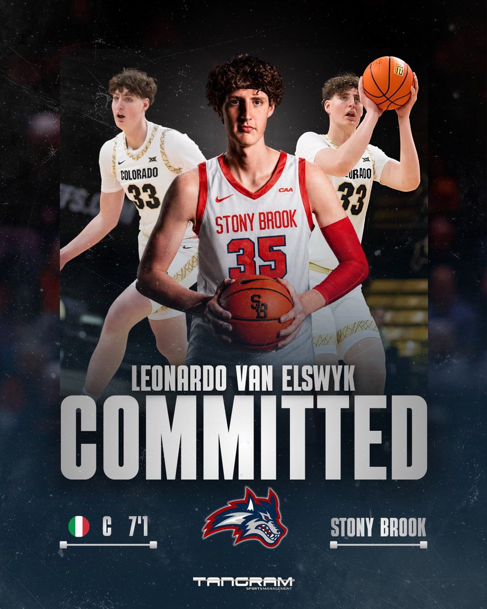 Tangram_NIL's tweet photo. 🚨 𝐋𝐄𝐎𝐍𝐀𝐑𝐃𝐎 𝐕𝐀𝐍 𝐄𝐋𝐒𝐖𝐘𝐊 - 7’1 Italian Center from @CUBuffsMBB - commits to @StonyBrookMBB ⚪️🔴

#TangramSportsNIL
#FollowYourDreamsWithUs https://t.co/LjkhtnHH1U