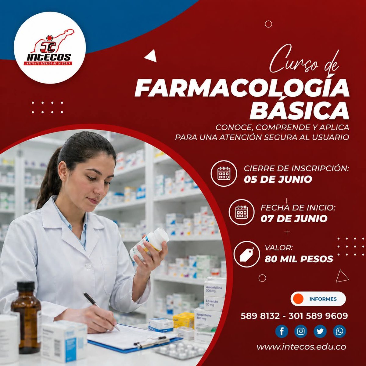 IntecosVpar's tweet photo. Nuevo año, nuevas oportunidades en INTECOS! 🎓

Continua este 2026  invirtiendo en tu futuro. En INTECOS, nos comprometemos a brindarte una educación técnica de calidad que transformará tu vida.

💡 Aprovecha nuestros descuentos especiales. https://t.co/lpKMcKnWWl