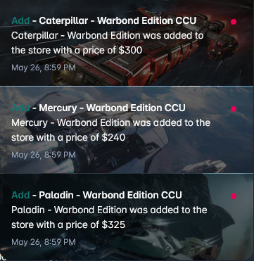 saorenrt's tweet photo. @RobertsSpaceInd #DefenseCon 
Aqui teneis la ultima tanda de Warbonds que tendremos en la DefenseCon!

Si os falta alguno, aprovechad ahora, no sabemos si duraran 24 o 48 horas (recordad, que los WB cambian a las 16:00 hora UTC) (España: 18:00, Canarias 17:00) https://t.co/09aAYsqVaG