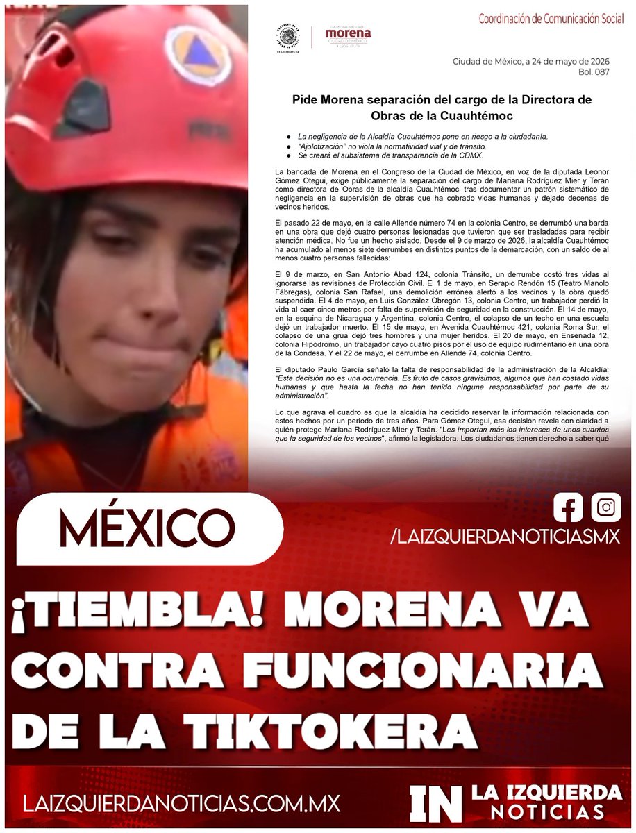 La Izquierda Noticias México tweet media