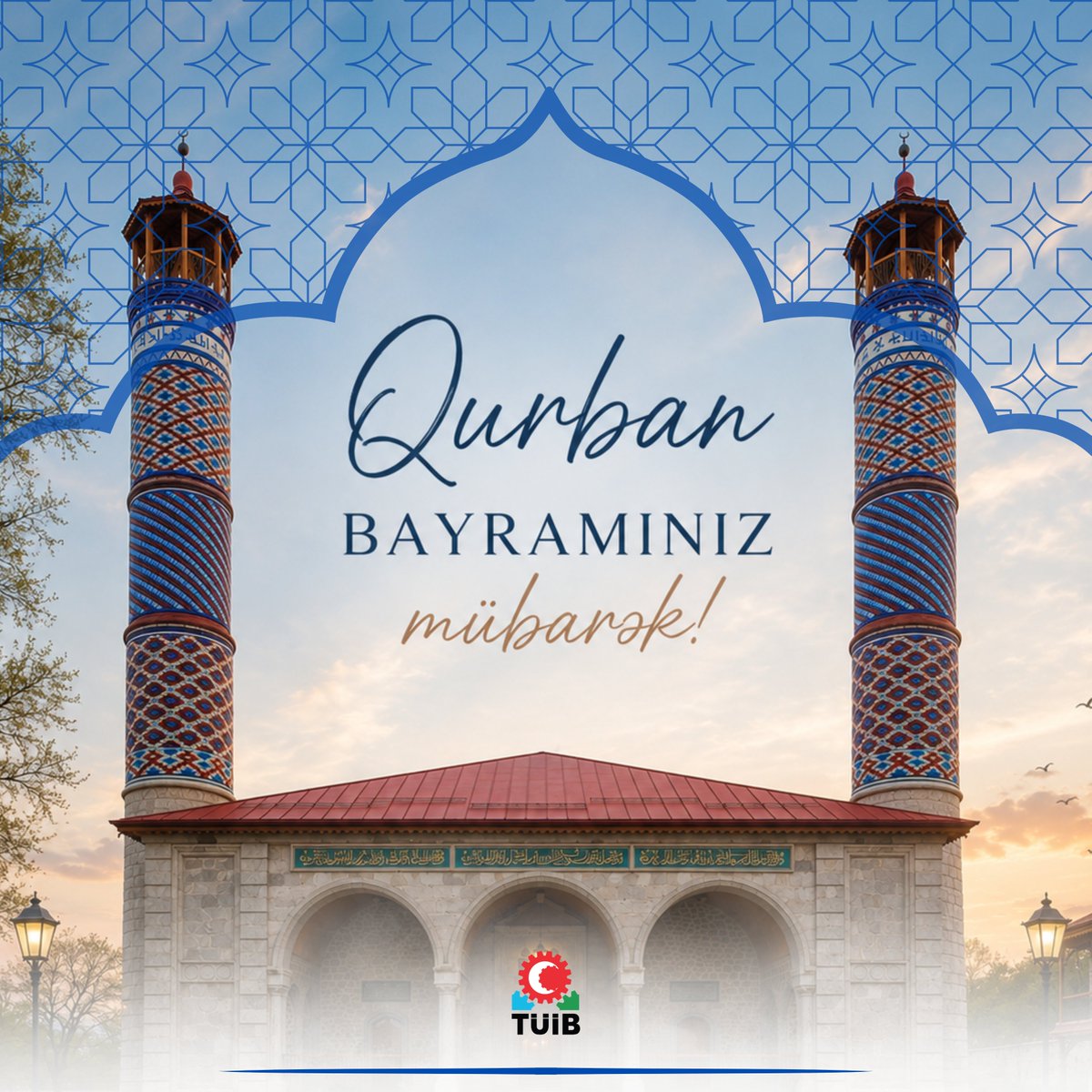 tuibaz's tweet photo. Qurban Bayramınız mübarək!

Bu müqəddəs bayramın ailələrinizə sevinc, evlərinizə bərəkət və qəlblərinizə huzur gətirməsini arzulayırıq. https://t.co/snyzU85YwT