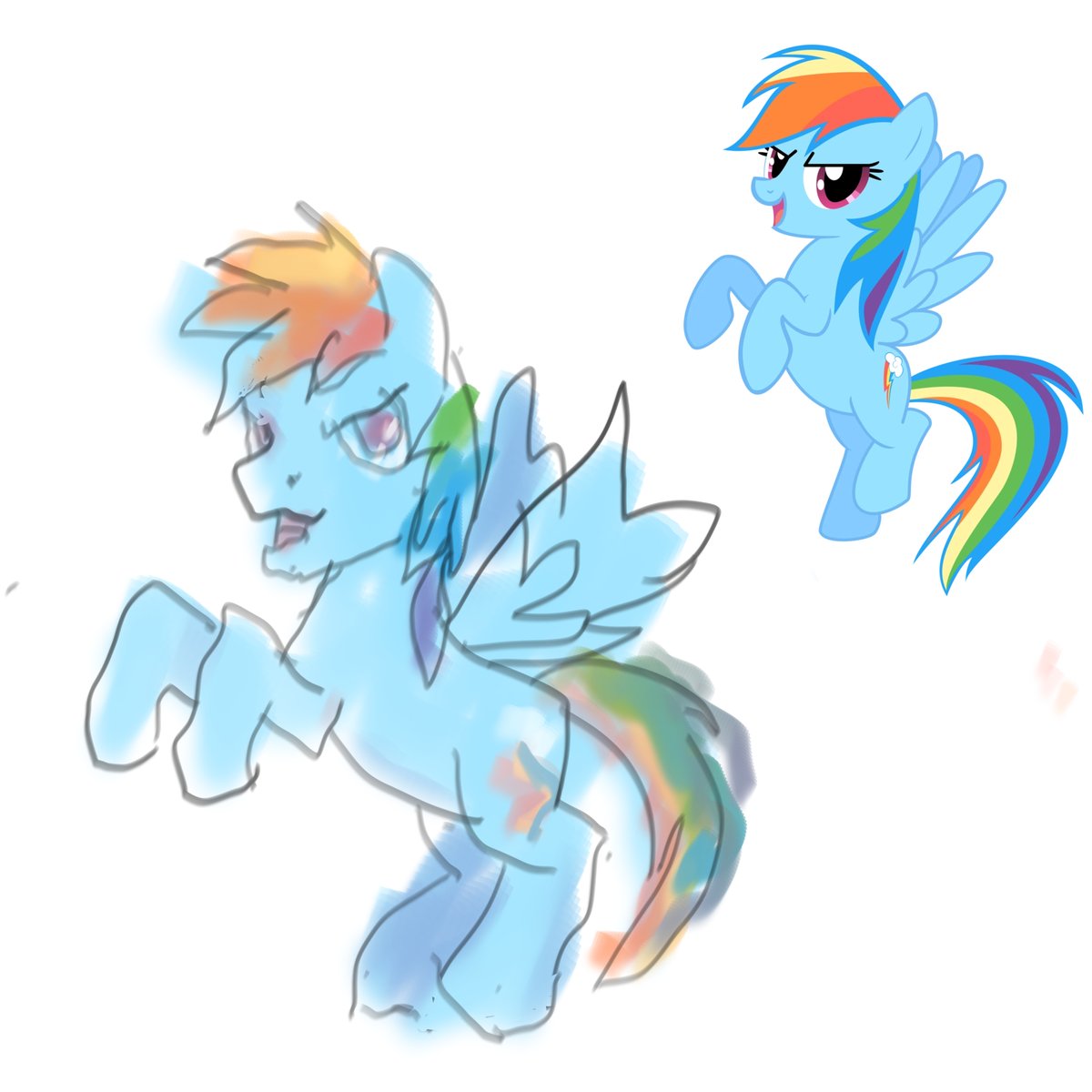 Tanatos_aaa's tweet photo. Stupid challenge of the day
Draw any pony with your left hand
(or right hand if you are left-handed) https://t.co/ezMvEa3Kz3