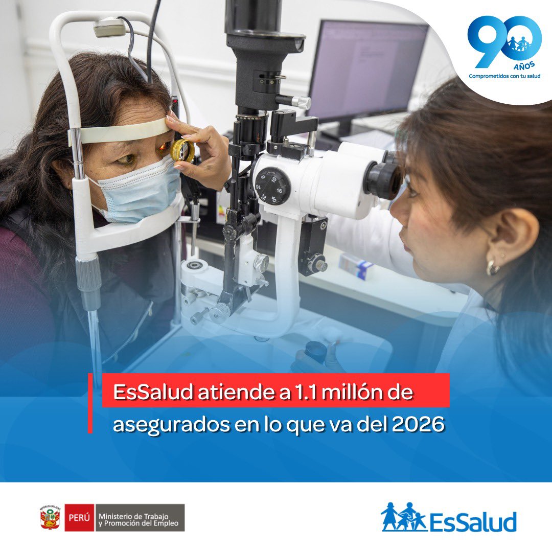 EsSaludPeru's tweet photo. 🏥✨ En sus 19 años de vida institucional, la Gerencia de Oferta Flexible (GOF) de #EsSalud continúa acercando atención médica oportuna y especializada a miles de #asegurados en todo el país.
📌 En lo que va del 2026, la GOF ha realizado más de 1 millón 189 mil atenciones a nivel nacional, fortaleciendo la cobertura sanitaria en zonas alejadas y en poblaciones vulnerables.
Gracias a su modelo de atención flexible e itinerante, la GOF contribuye a fortalecer la capacidad de respuesta de EsSalud y mejorar el acceso a los servicios de salud. 💙
🔗 Más información:
https://t.co/F7liRixazx
#Salud #Rebagliati