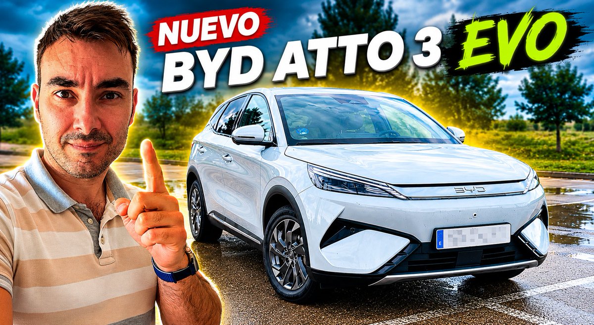 mmrdeveloper's tweet photo. 🔴 He podido poner a prueba el nuevo BYD Atto 3 Evo durante una semana, con viajes, con familia y en este nuevo vídeo os cuento todo al respecto

¿Habrá mejorado tanto como dicen?

Enlace al vídeo en el primer post https://t.co/6gzOW0g6iw