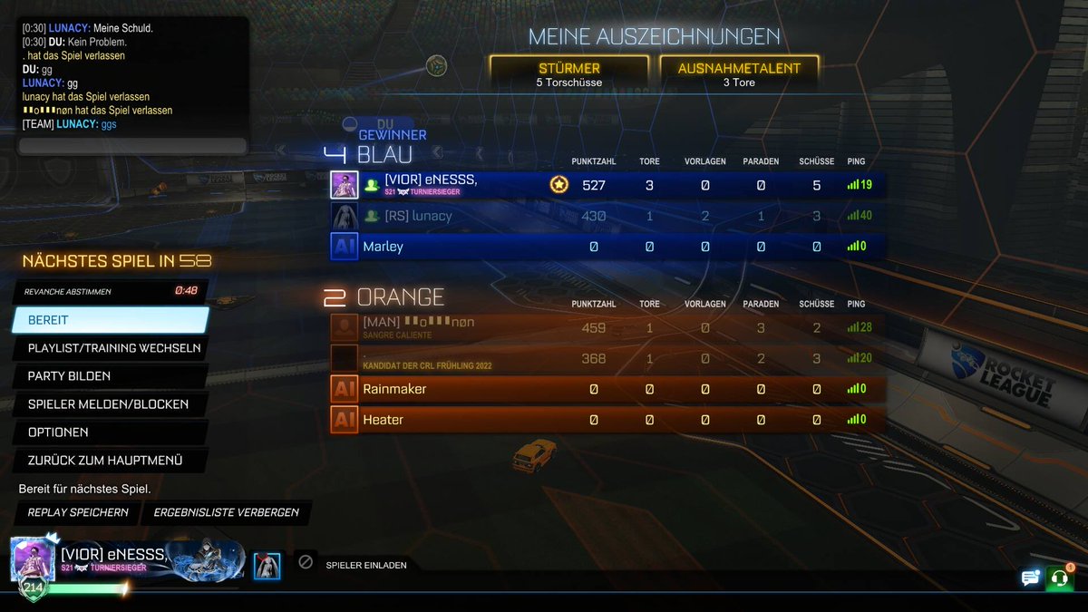 xDevon27's tweet photo. Ggs my goat @7UNACY #rocketleague https://t.co/AfyuvjFJ06